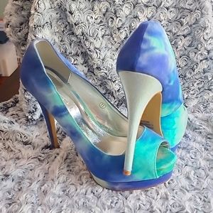 Shades of Blue Heels